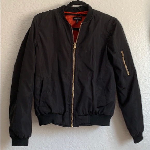 Black Bomber Jacket - Picture 2 of 5